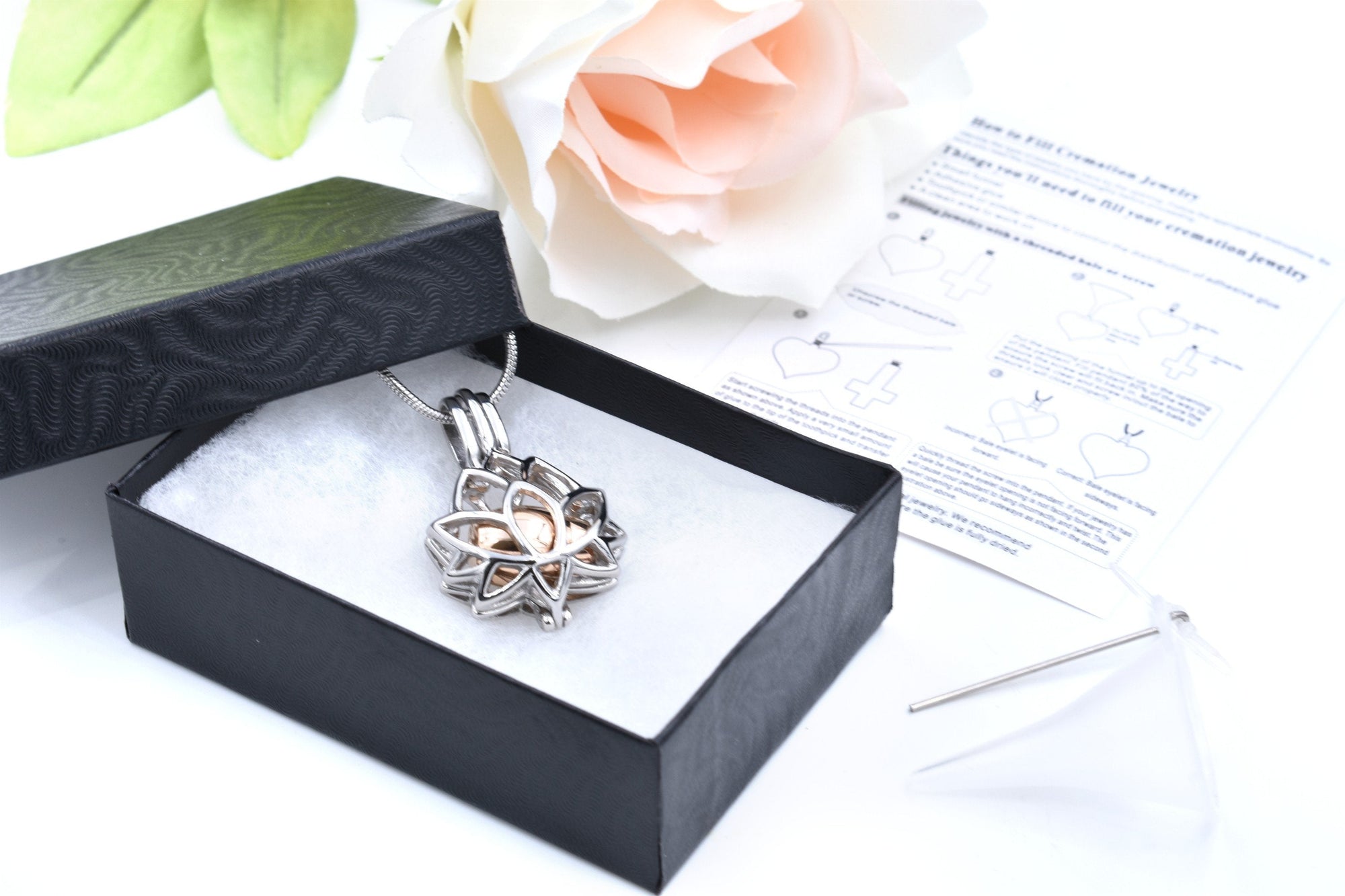 Lotus Flower Urn Necklace Sarah &amp; Essie 