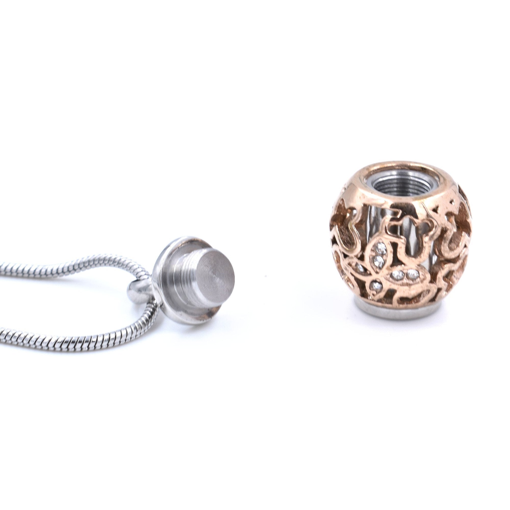 Round Openwork with Butterflies Urn Necklace Sarah & Essie 