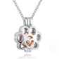 Caged Paw Locket Cremation Jewelry
