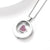 Circle of Life Urn Necklace with Heart Dangle on white background