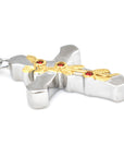 Cross with Crystal Flowers