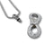Crystal Infinity Cremation Necklace