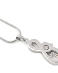 Crystal Infinity with Heart Urn Necklace Sarah & Essie 