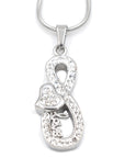 Crystal Infinity with Heart Urn Necklace Sarah & Essie 