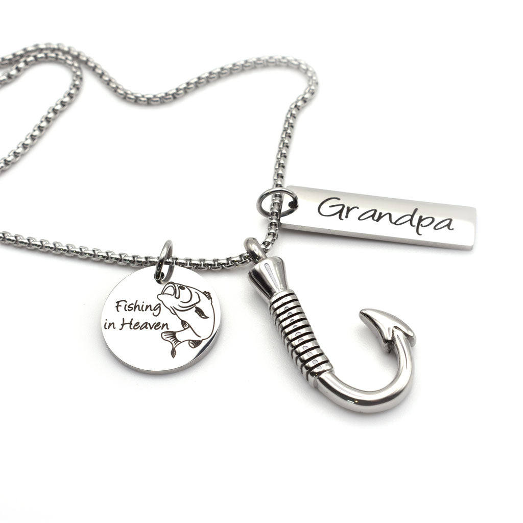 Fishing In Heaven Urn Necklace - Mens Cremation Jewelry – Sarah