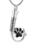 Fishing Hook with Dog Paw Urn Necklace Sarah & Essie 