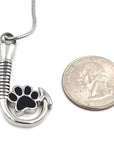 Fishing Hook with Dog Paw Urn Necklace Sarah & Essie 