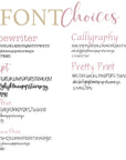 Hourglass Urn Necklace Font Choices for Name Charm