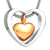 Heart in Heart Urn Necklace Sarah & Essie Gold 
