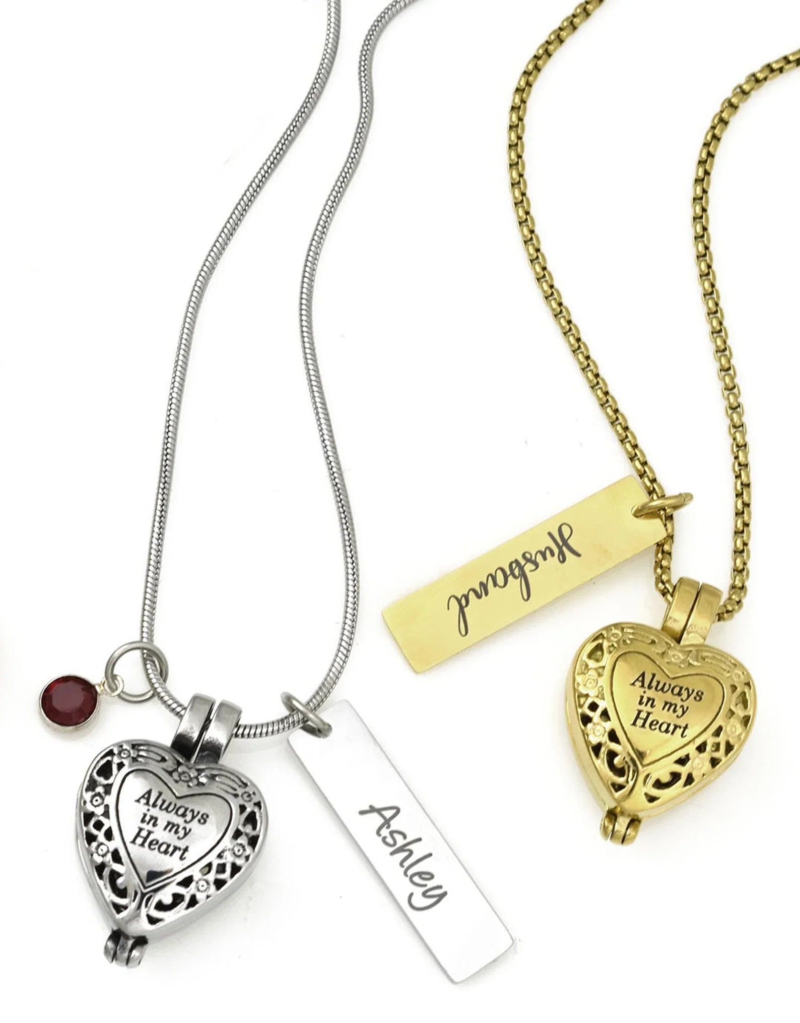 Always in my 2025 heart necklace for ashes