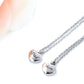 Silver Heart Urn Necklace | Dad Heart Charm | Mom Urn for Human Ashes | Small Heart Charm | Memorial Jewelry Gift | Cremation Pendant Sarah & Essie 