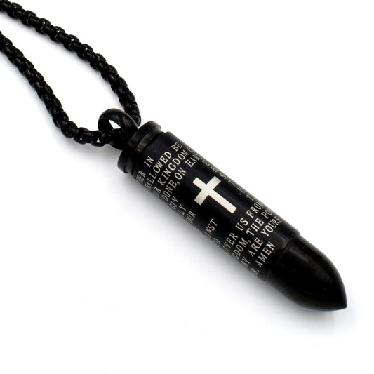 Lord's Prayer Bullet Urn Necklace Sarah & Essie 