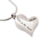 Forever in My Heart Mom Urn Necklace Sarah & Essie 