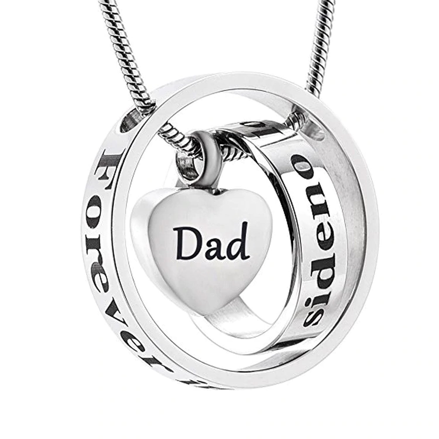 No Longer by My Side Mom or Dad Urn Necklace Sarah & Essie Dad 