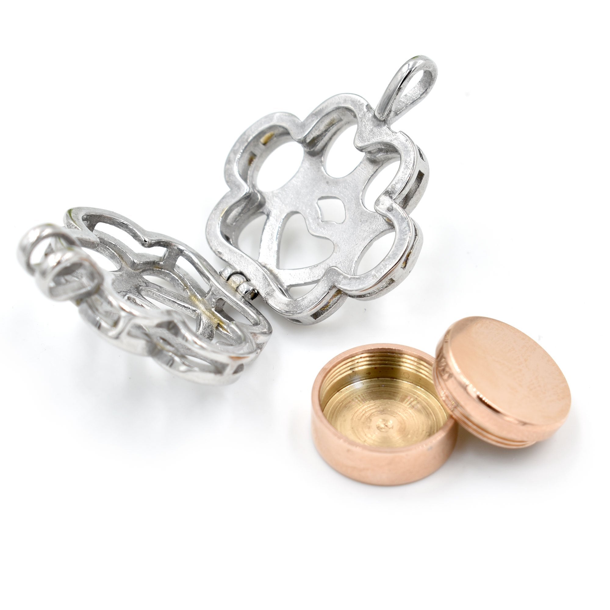 Filigree Paw Locket Urn Necklace Sarah & Essie 