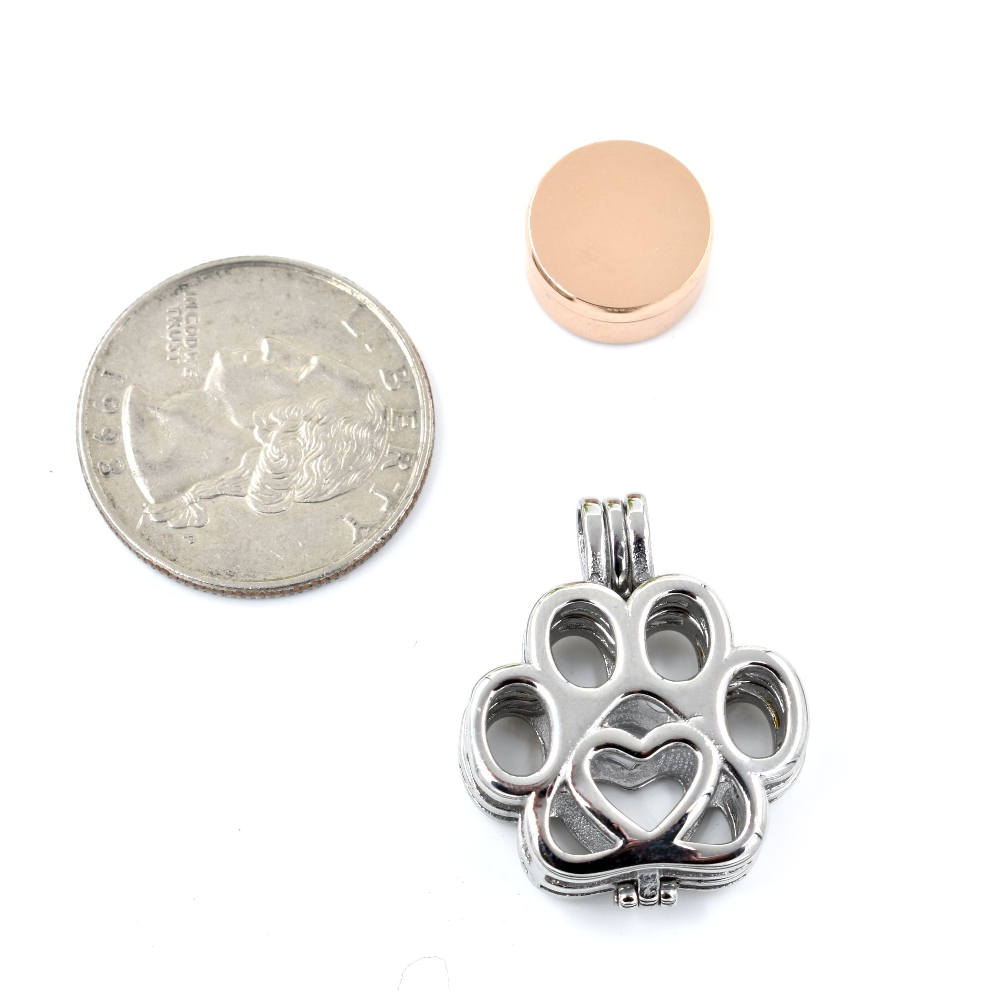 Filigree Paw Locket Urn Necklace Sarah &amp; Essie 