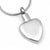 Paw Print on Heart Urn Necklace, Back View