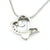 Crystal Ribbon Heart Urn Necklace