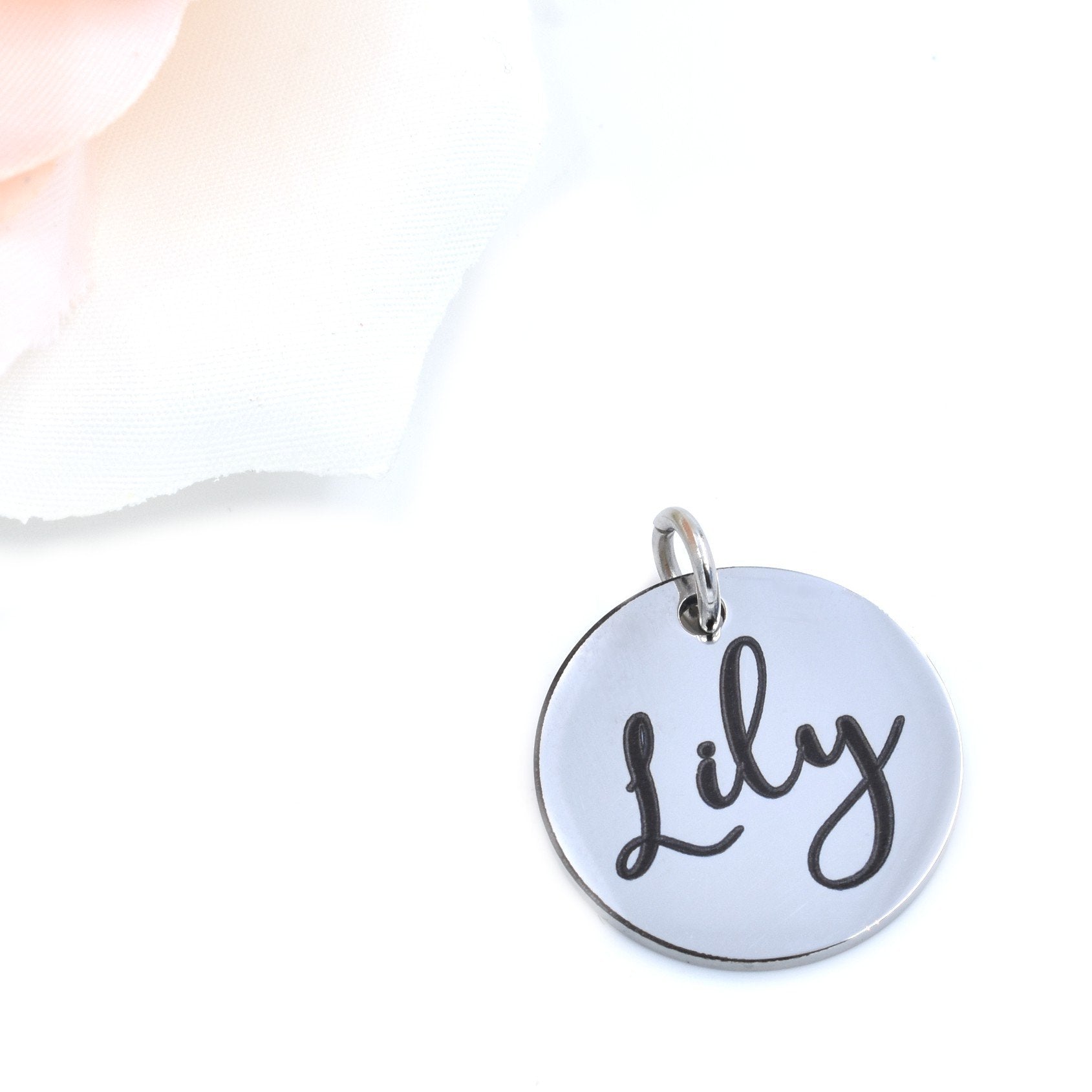 Custom Name / Text Charms Cremation Jewelry Accessories My Sweetest Memories 