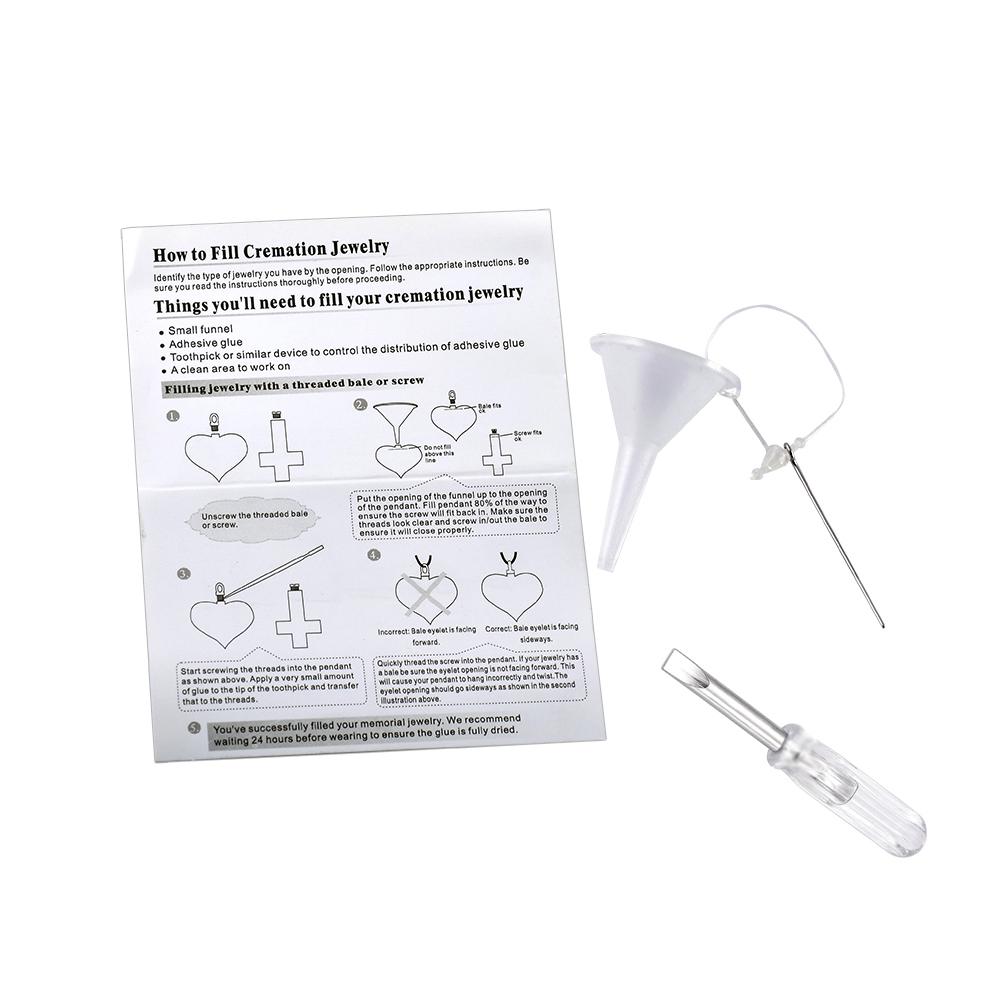 Filling Kit for Cremation Jewelry Cremation Jewelry Accessories My Sweetest Memories Filling Kit with Mini Screwdriver 