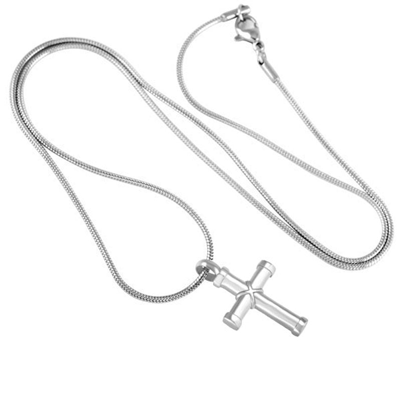 Silver Hawser Cross Cremation Jewelry