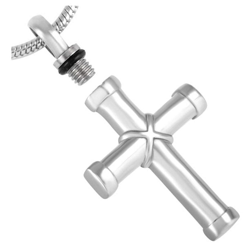 Silver Hawser Cross Cremation Jewelry