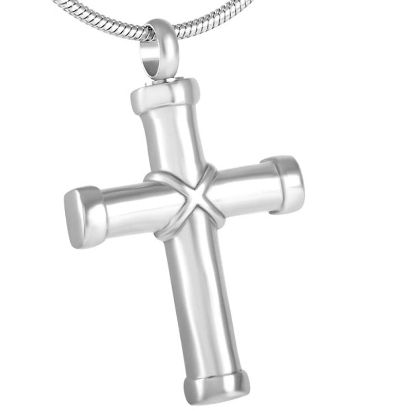 Silver Hawser Cross Cremation Jewelry