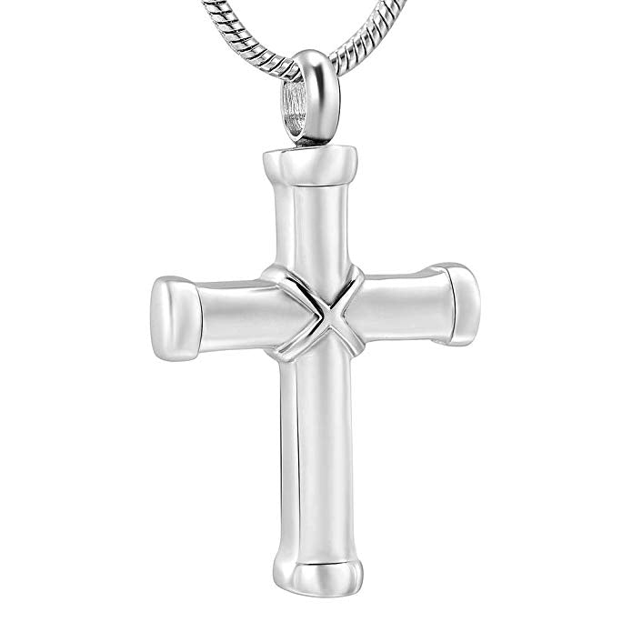 Silver Hawser Cross Cremation Jewelry