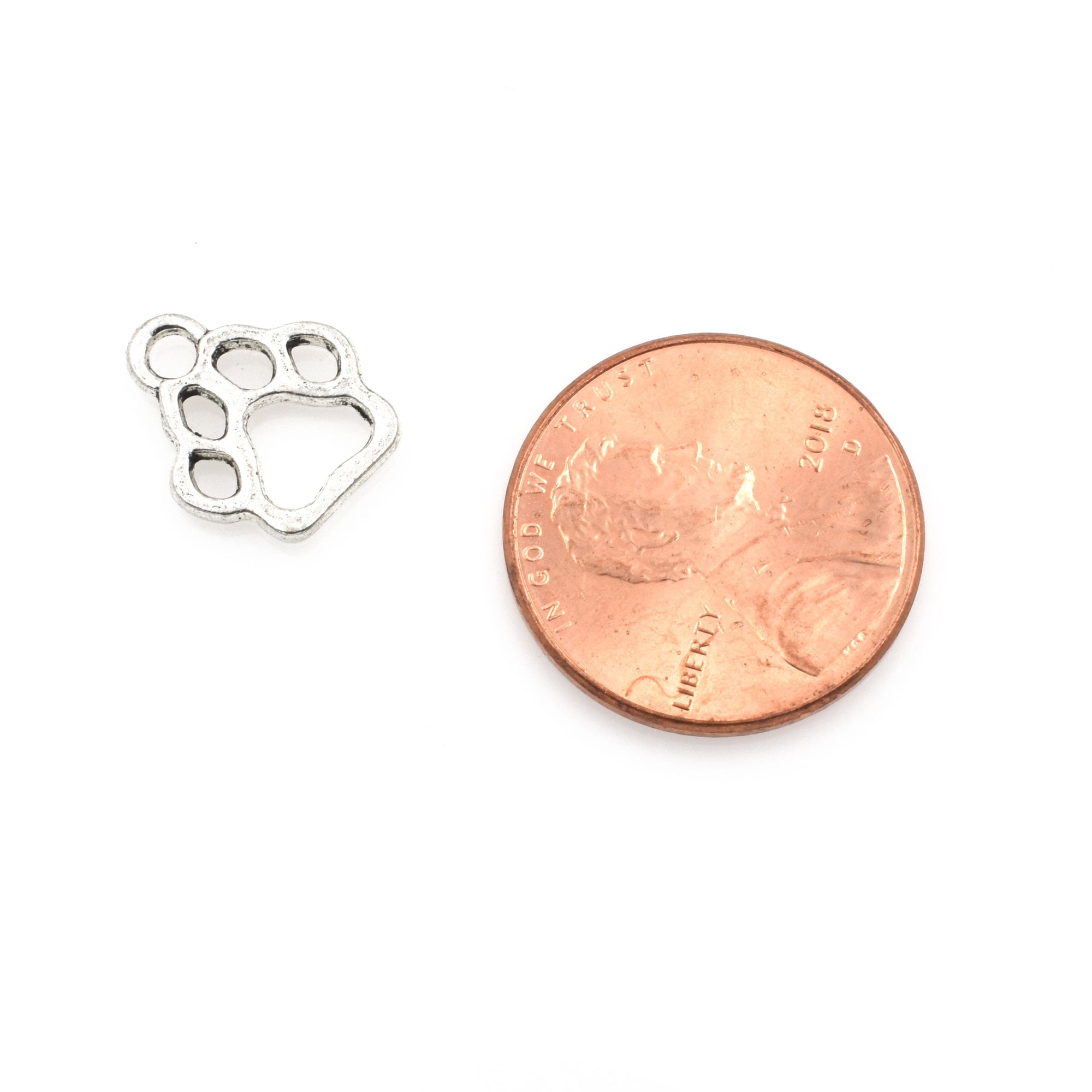 Small Paw Print Charm