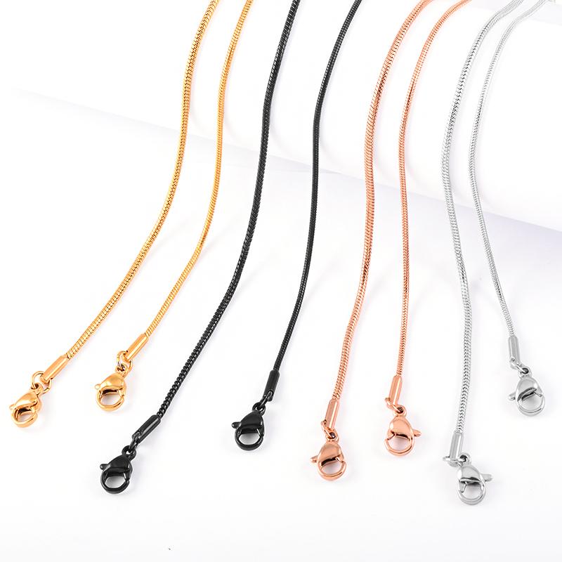 Stainless Steel Snake Chain Necklace Cremation Jewelry Accessories My Sweetest Memories 